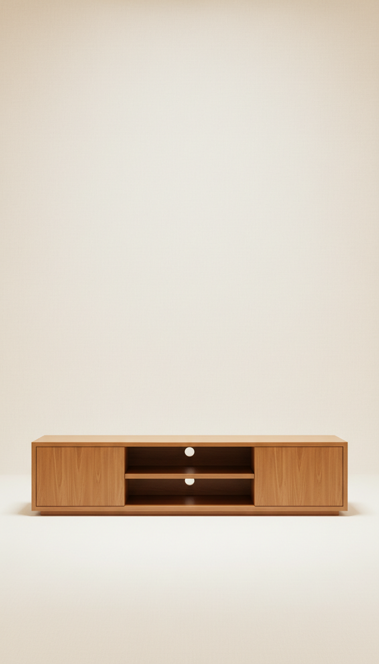 Luxury Honey Maple TV Unit