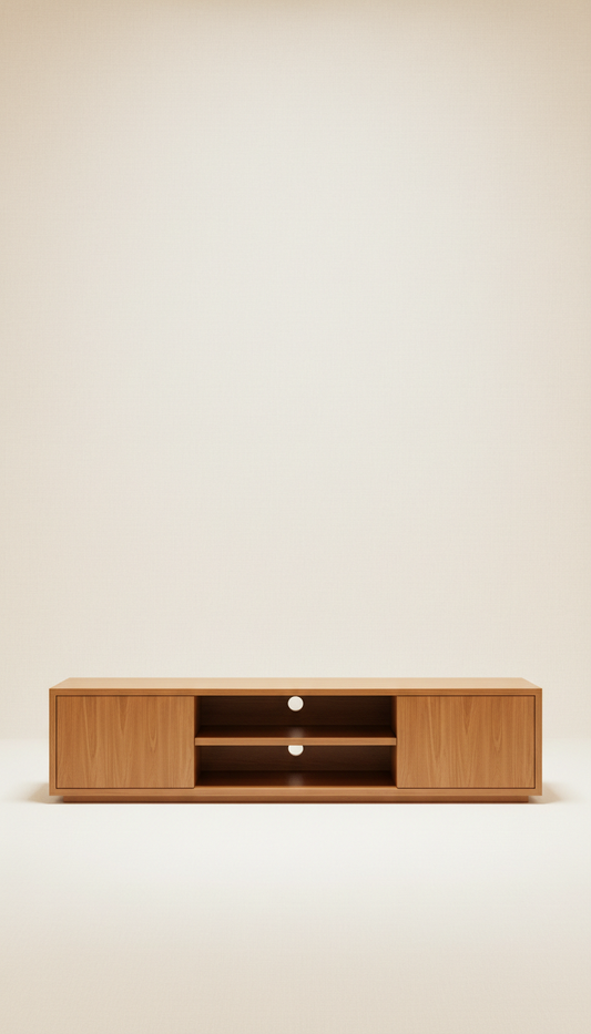 Luxury Honey Maple TV Unit