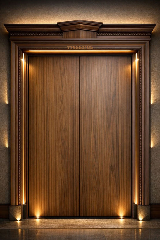 Luxury Wooden Main Door Design | Premium Modern Wood Entrance Door
